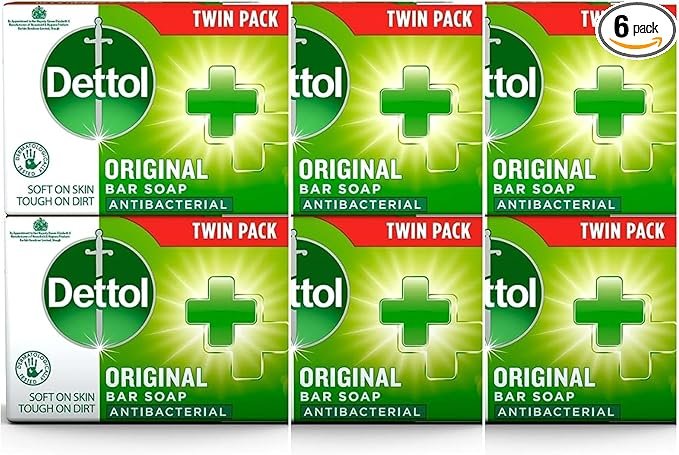 Dettol Soap Original Antibacterial Bar Tween Pack 100g x 6